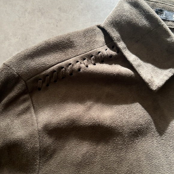 Zara Faux Suede Shirt - Picture 4 of 4